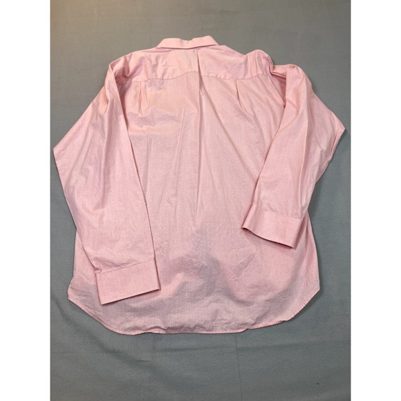 Calvin Klein Shirt Mens 17 34/35 Pink Mini Check Regular Fit Mens Large - Picture 12 of 13
